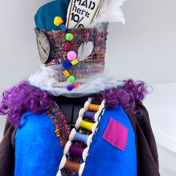 Johnnie Depp styled Mad Hatter costume size 12 - Picture 12 of 13